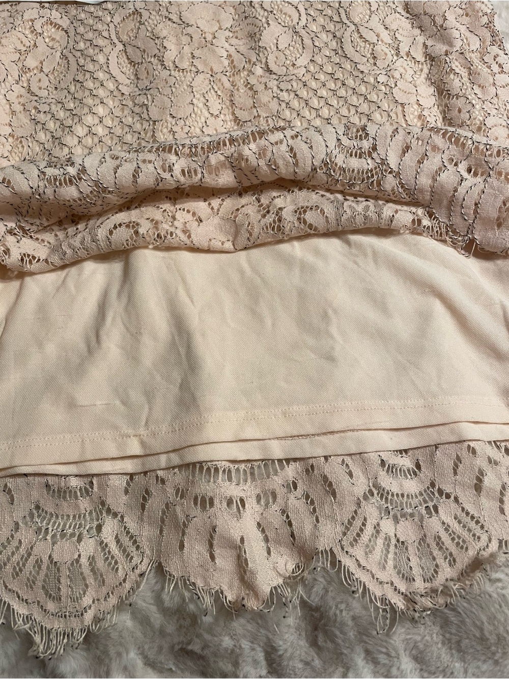Alfani Blush Lace Bell-Sleeve Women's Top - Picture 15 of 16
